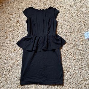 Black Peplum Dress